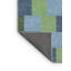 Tapis géométrique vert foncé-382382736