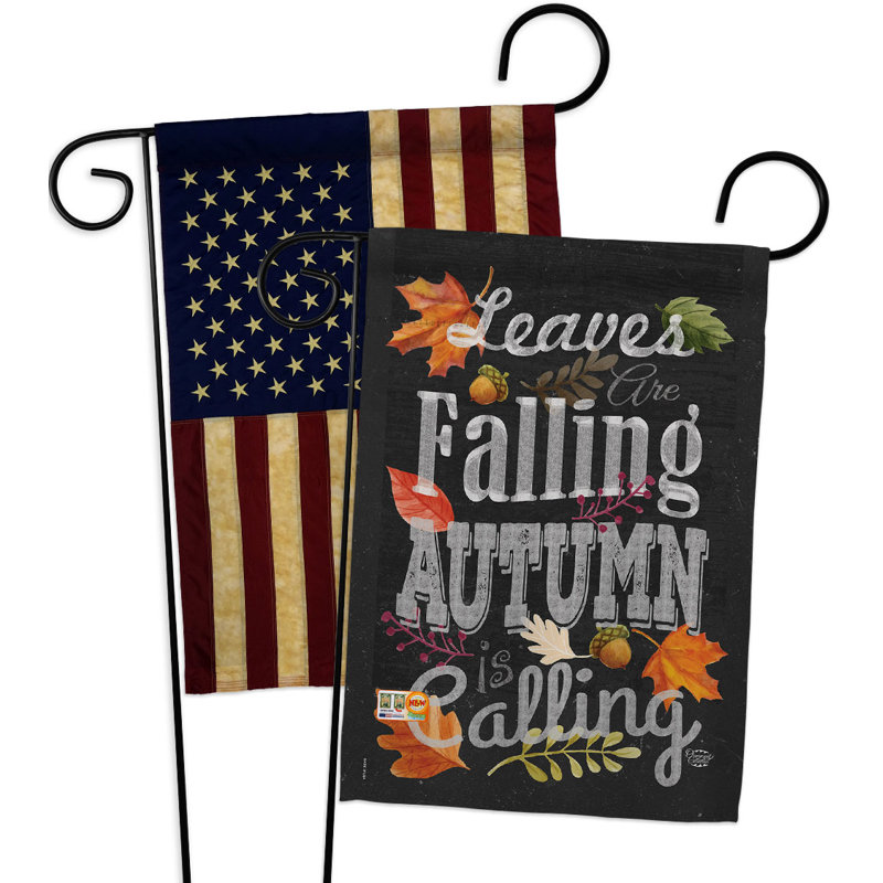 Drapeau de jardin en polyester 2 côtés 1 pi 5 po x 1 pi