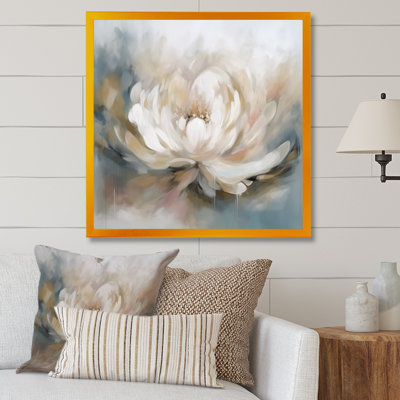 White Lotus Floral Melodies - Print on Canvas