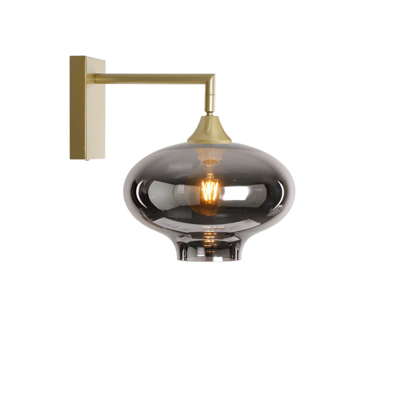 Kaufman Armed Sconce, Gold, Silver