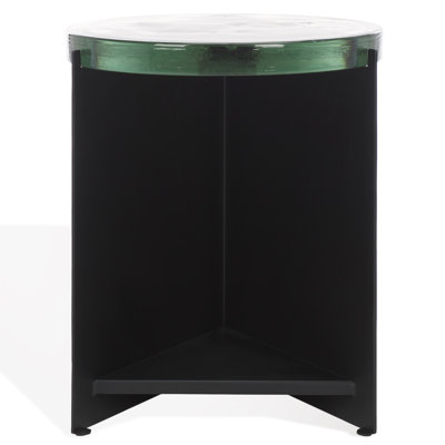 Richaraj Glass Top End Table