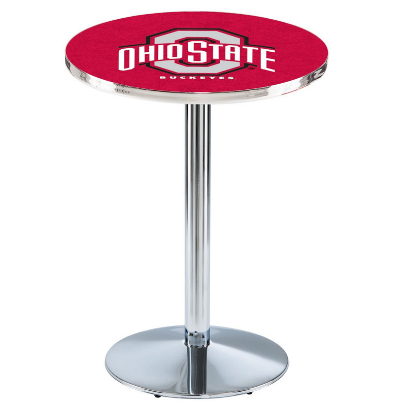 Table bistro NCAA 36 ", Chrome, Ohio State University