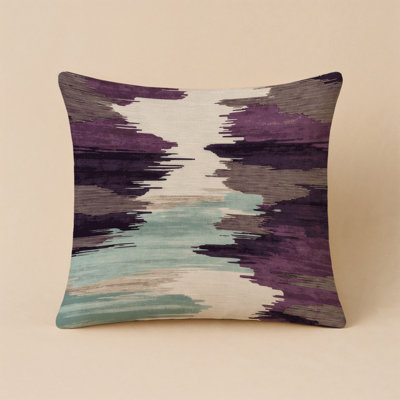 Watercolor Brown Indoor and Outdoor Throw Pillow