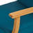 Blue Wood Club Chair, Weather Construction, Slat Panels Chair In Blue, To Weathering,-1457363216