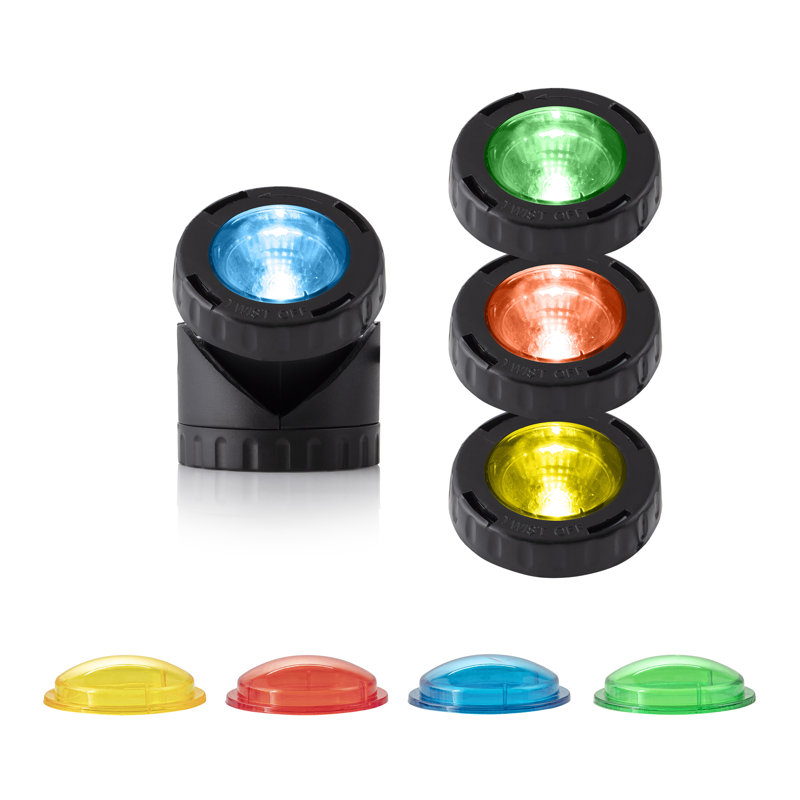 Matte Black No Power Source Required / Manual Integrated LED Well Light (Transformer Included)