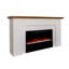 Foyer électrique de 70 po en stuc blanc Helena par Real Flame