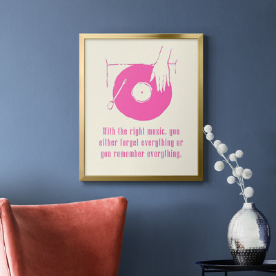 Sweet Melody I, toile encadrée de qualité supérieure - prête à être accrochée