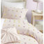 4Pcs édredon simple / simple en coton TG avec coussins décoratifs roses