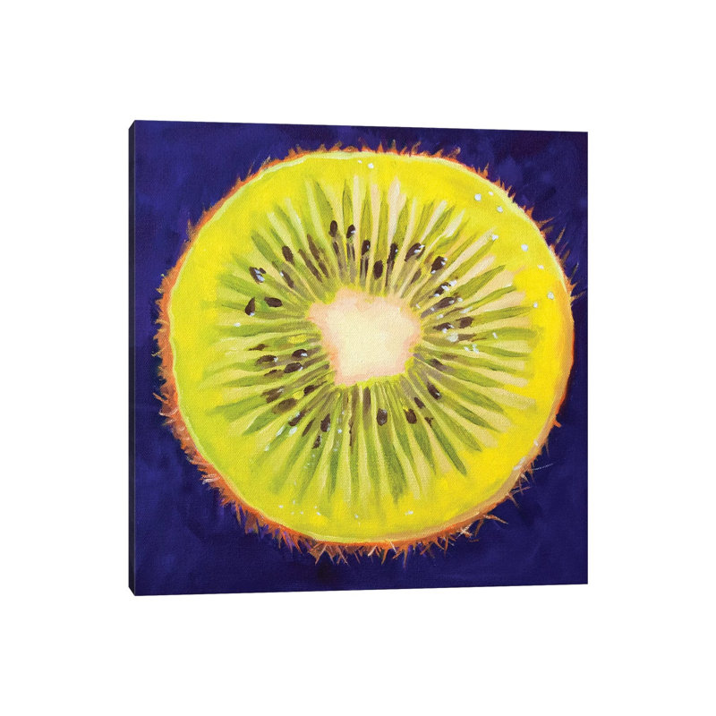 Kiwi by Andrea Alvin - Print on Canvas, 45.72 cm H x 45.72 cm W x 3.175 cm D, Wrapped Canvas