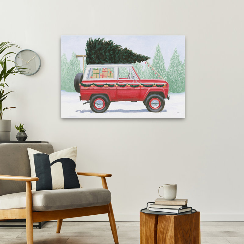 Ferme de Noël III - art de Bronco arcs noirs 4 x 4, H 24 po x l 36 po