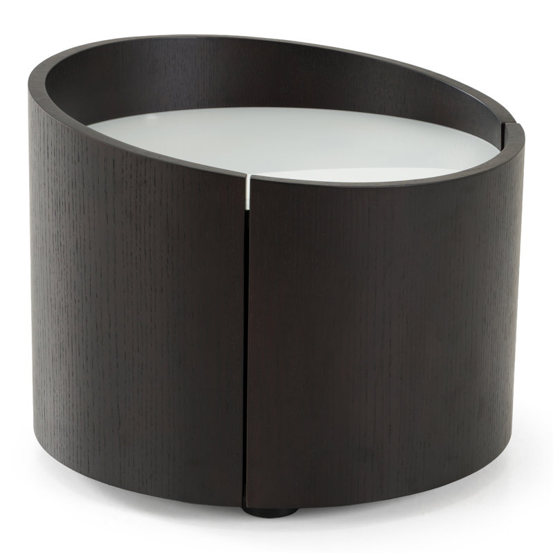 Dever 21'' W Nightstand, Brown Oak/Gray