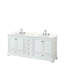 Meuble-lavabo double autoportant Deborah avec plateau en quartz-92725643-98285484-98285486