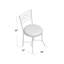 Tabouret de coiffeuse en métal Bryneville