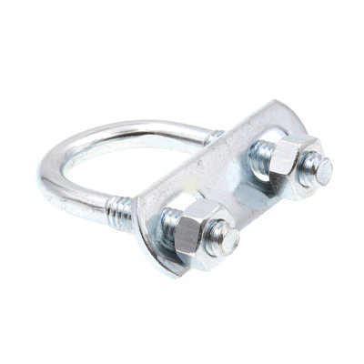 U-Bolts, Round Bend, 1/4 in.-20 X 1 in. X 1-3/4 in. for 1/2 in. Pipe (10 Pack)