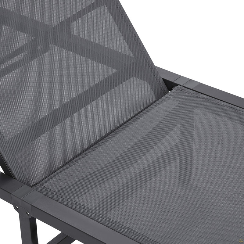 Chaise Lounge Chair Outdoor Patio Lounge Chair With Adjustable 5-Position