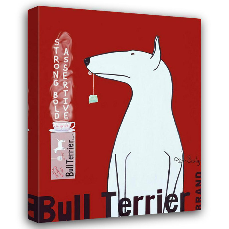Bull Bull Terrier, H 24 po x l 18 po