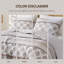 De courtepointe en coton double pièce, grand lit double, réversible moderne médaillon