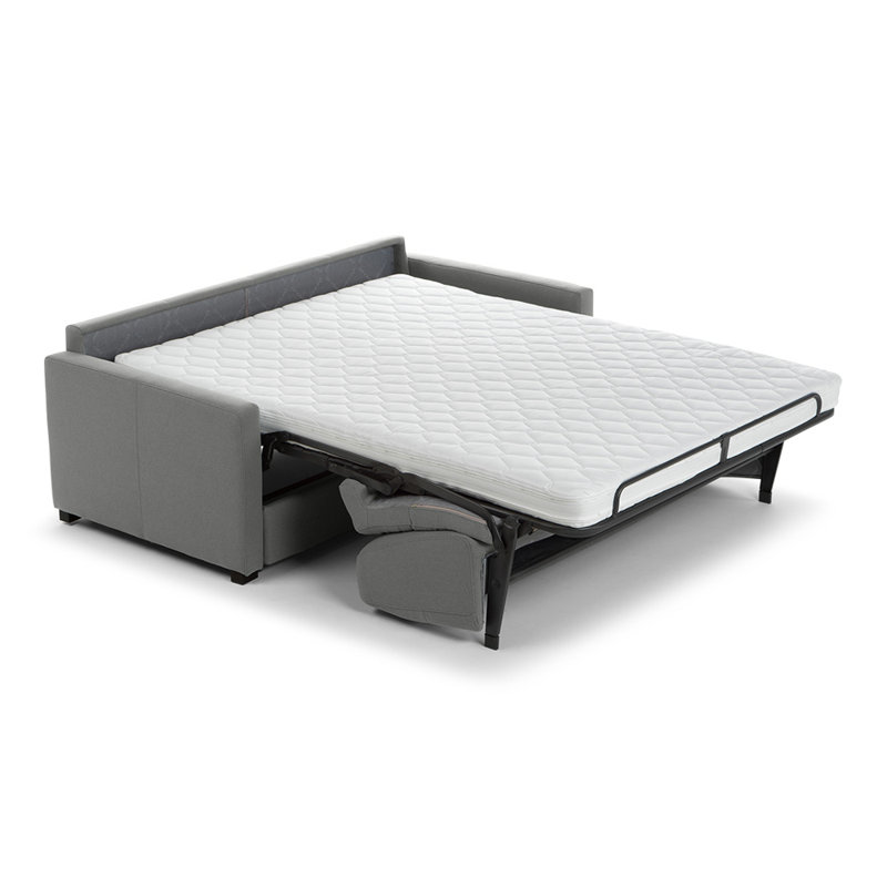 Canapé-lit en tissu de qualité supérieure Adalise, Tissu performance DuraTex Ash