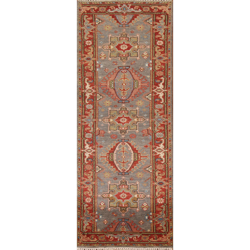 Tapis de couloir oriental géométrique 3x8