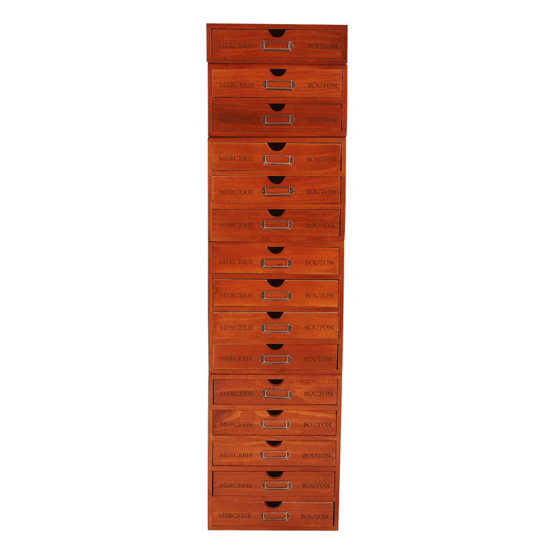 Ensemble de rangement de bureau en bois 15 pièces Blankumsee, Brun