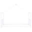 Lit plateforme simple en métal blanc - choix de chambre à coucher moderne. Fabrication robuste. Pas de sommier tapissier. Processus d'assemblage simple. 75 po x 39,2 po. Poids de 42 lb. Hauteur de 63,8 po. 18 pièces de lattes incluses