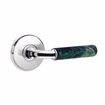 Ensemble de leviers d'intimité Emtek Select, rosette Watford, tige R-Bar, CF