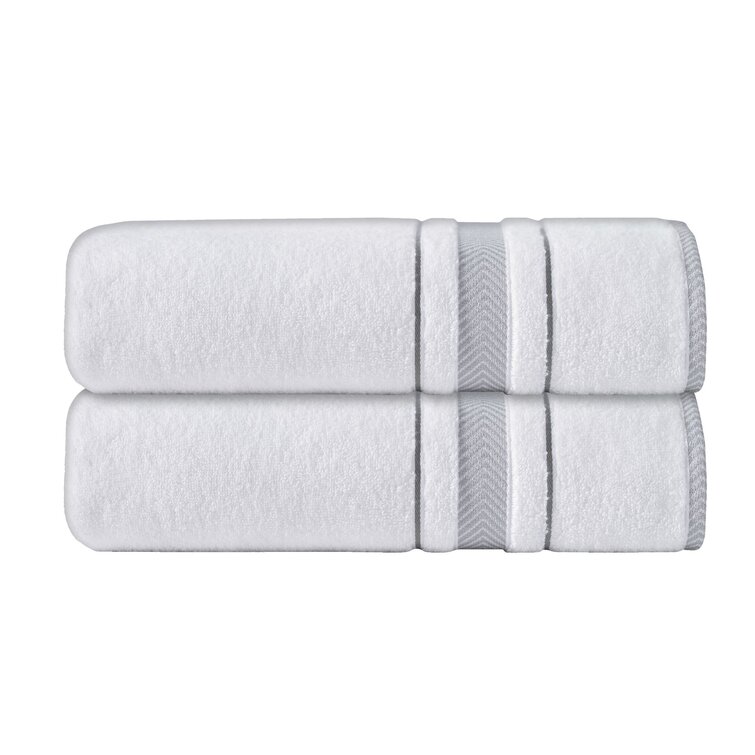 6-Piece Cotton Stripe Bath Towel Set - Noelle Collection