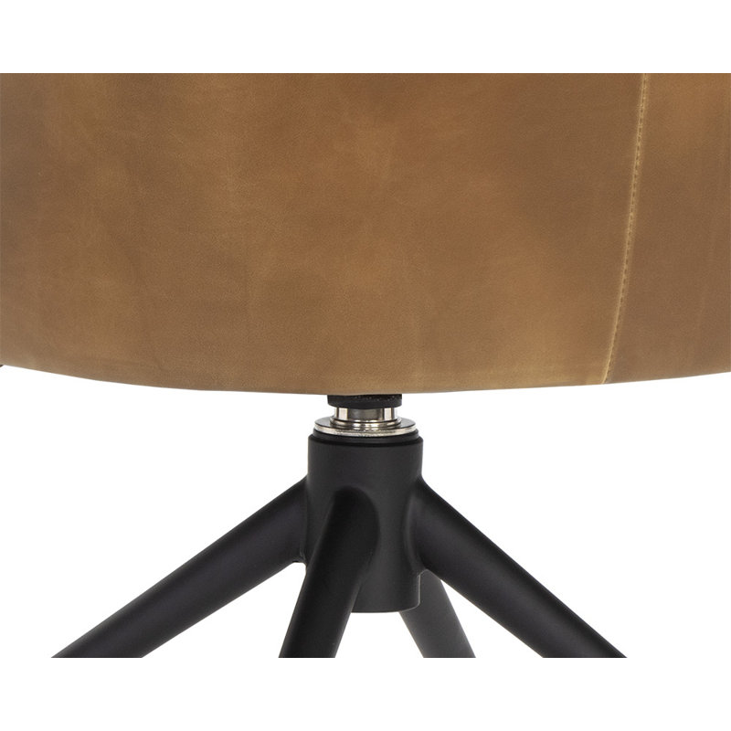 Bretta Upholstered Dining Chair, Brown