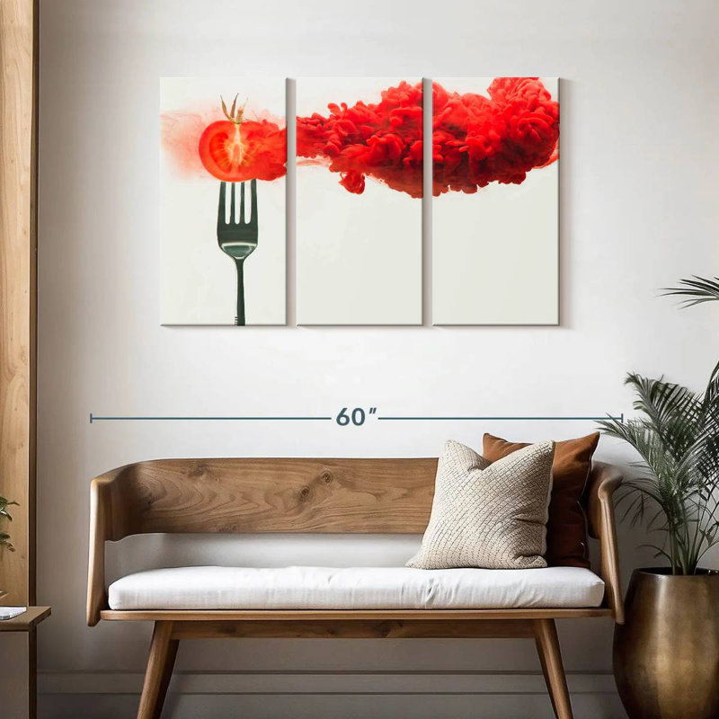 Yarlin Disintegrated Tomato, 28" H x 45" W