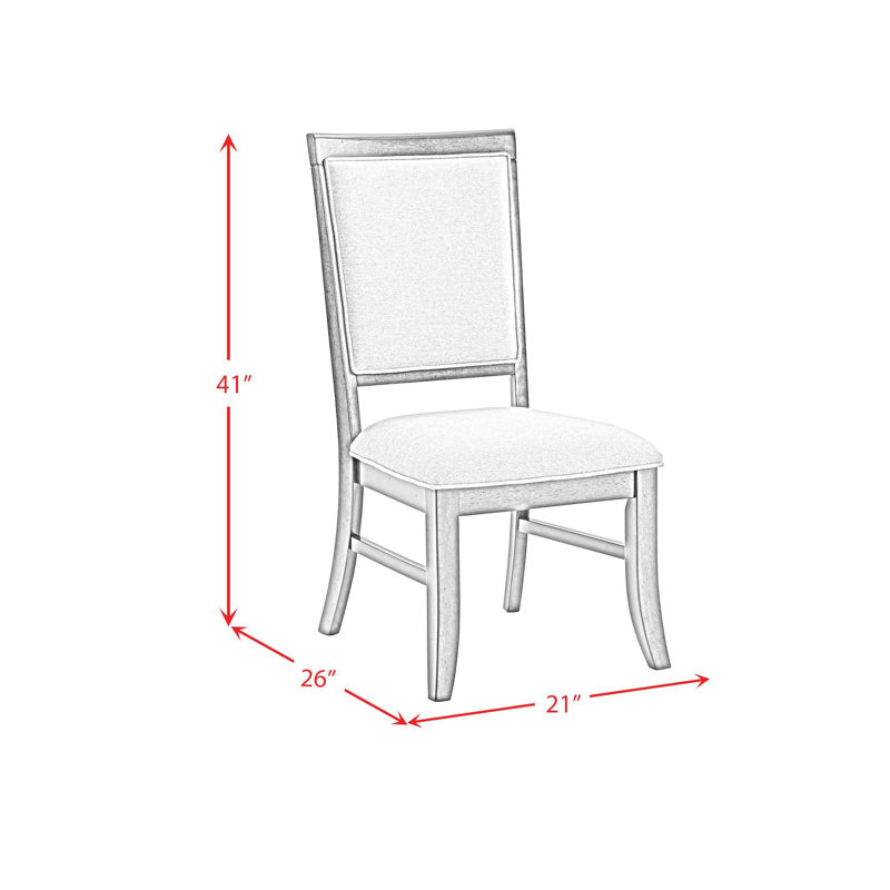 Chaise d'appoint Gordonville avec tissu gris cerise (2 par boîte)