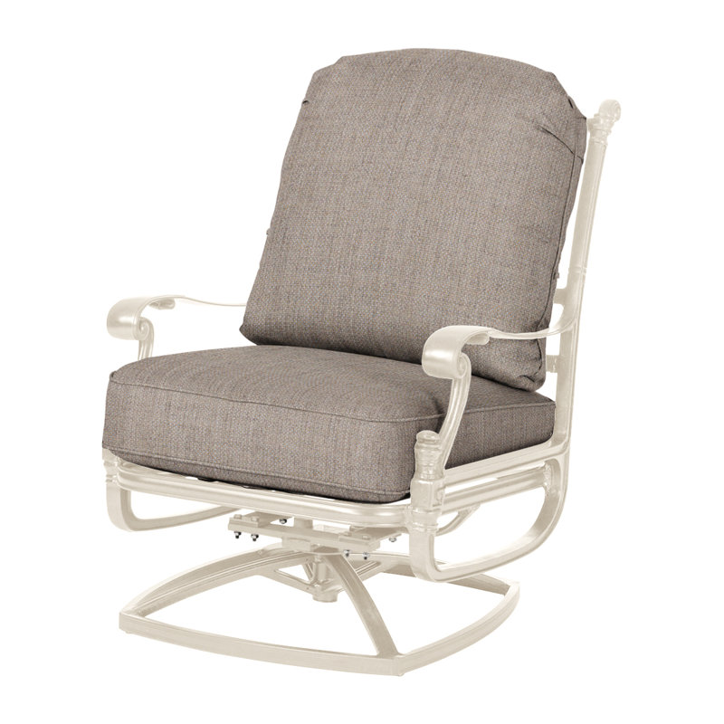 Florence Outdoor Rocker Chair, Cast Ash Sunbrella® Plainweave, Desert Bronze