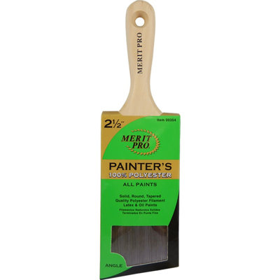 Merit Pro 00354 2-1/2" Painters Professional Angle Short Handle Brush-1PK