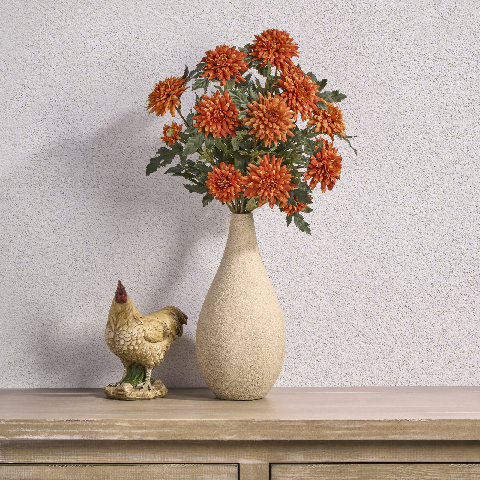 19" Uv Autumn Mum Bundle, Orange