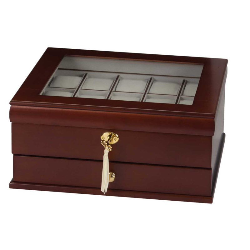 Wood Watch Box + Locking