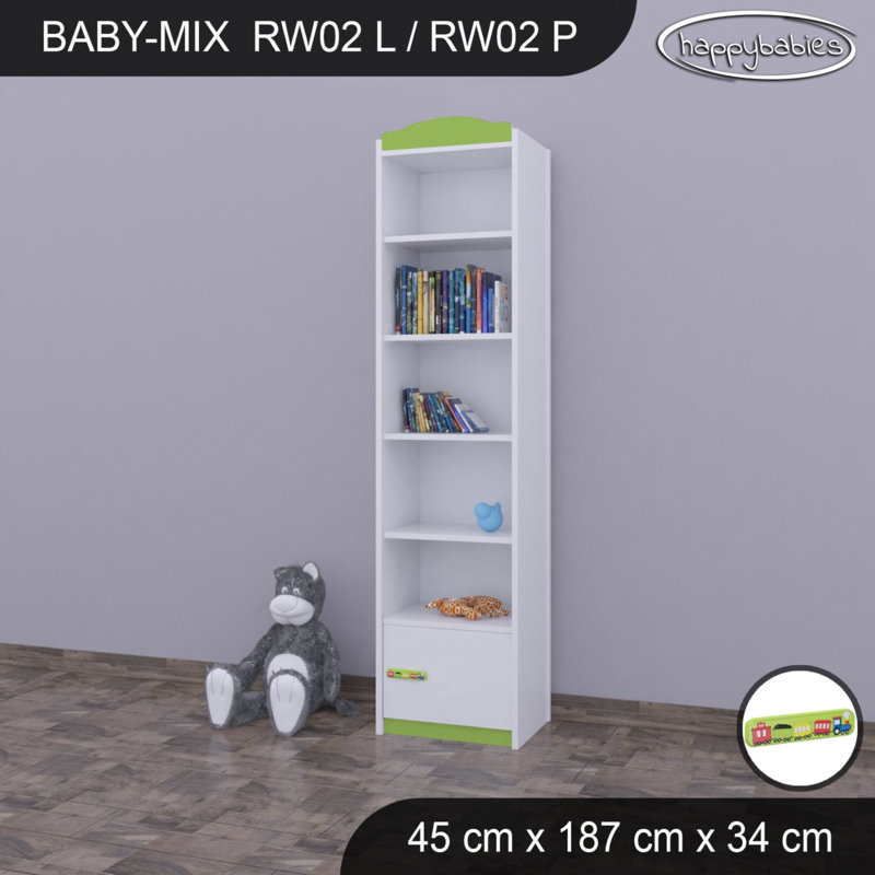 187cm H X 45cm W Kids Cube, Green