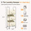120L Vertical Rolling Laundry Hamper With Removable Bags, 3 Section Laundry Baskets With Wheels, Space-Saving 3 Tier Laundry Sorter For Small Spaces, Dorm, Bedroom, Bathroom, Laundry Room