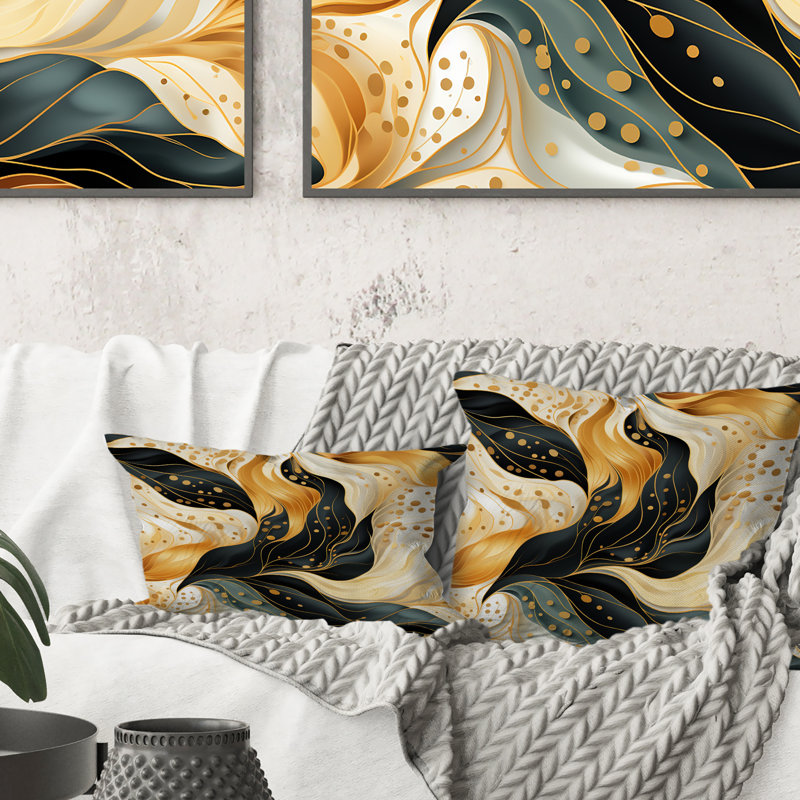 Mystic Abstract Fusion - Coussin décoratif imprimé