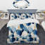 Ensemble de housse de couette formes géométriques - cercles de cobalt bleu terreux géométriques I-1870058963