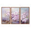 «Pink Orchids Watercolor Charm I - Flowers», ensemble d'art mural-107737324-112014754