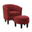 Fauteuil demi-tonneau avec repose-pieds Anges-1616579768