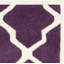 Tapis mauve / ivoire en laine Carolene-19273599