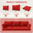 Outdoor Cushions Replacement Patio Cushions Set For 3 Seats-960709712