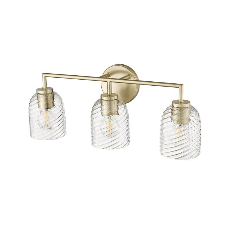 Krisleigh 3 - Light Bathroom Vanity Light, Modern Gold