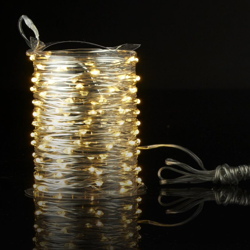 Indoor / Outdoor 100 - Bulb 33.3 in. Plug-in LED Fairy String Light, Warm White