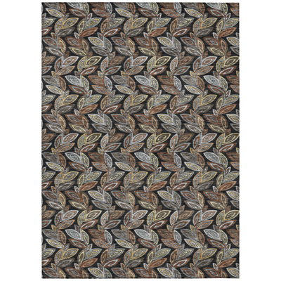 Machine Washable Indoor/Outdoor Chantille ACN2557 Botanical Rug