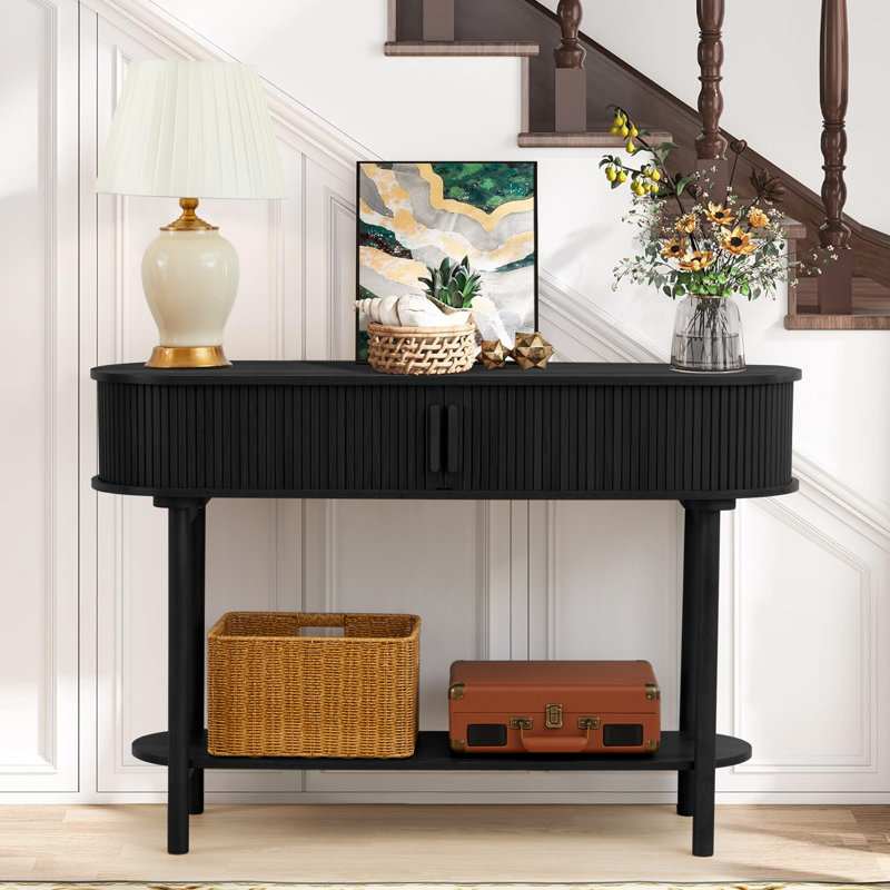 Sikander 47.24'' Console Table, Black