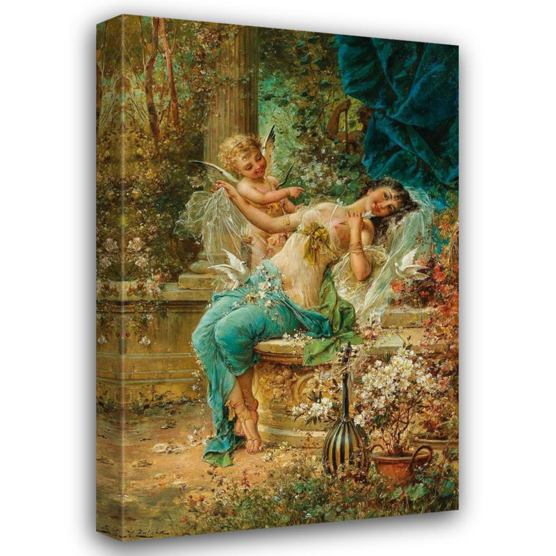 "Defeat" par Hans Zatzka - Art mural sur toile tendue avec châssis, H 48 po x l 33 po