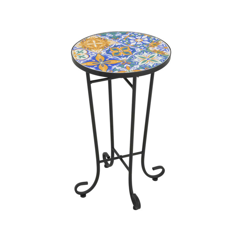 Table d'appoint de patio, Coloré