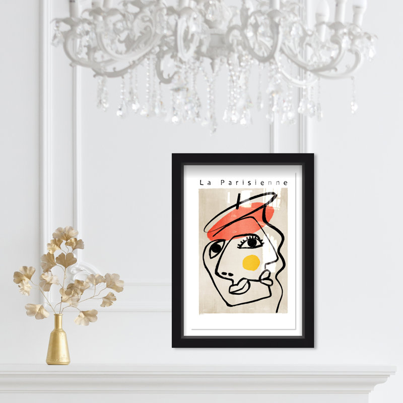 «Abstract French French Portrait» par - Reproduction, Noir, H 16 po x l 11 po x P 1 po