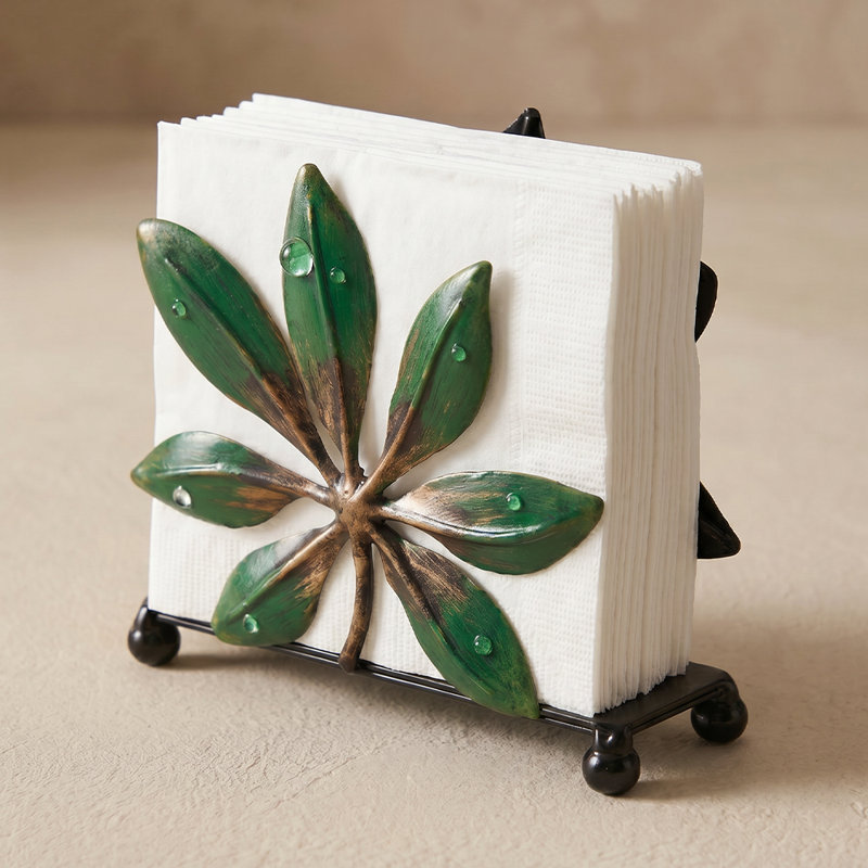 Porte-serviette en métal Green Leaf 